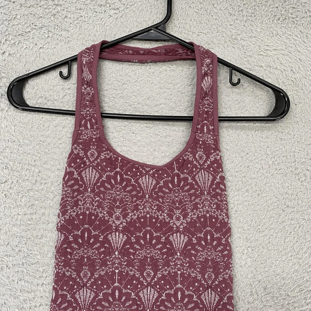 Intimately Free People Bodysuit Womens XS/S Lace Tank Thong With Love Floral